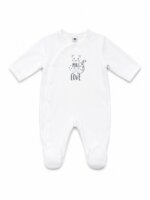 Pyjama Dormeuse Bébé Naissance Ouverture Cache-Cœur / Croisée - Dors-Bien Douillet en Velours & Coton - Image 3