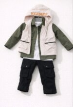 Ensemble Garçon Multi-Pièces Style Explorer / Cargo - Surchemise, T-Shirt, Pantalon & Gilet sans Manche - Image 2