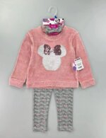 Ensemble Fille Disney 3 Pièces - Pull Mœlleux, Legging Imprimé & Accessoire Assorti (Minnie / La Reine des Neiges) - Image 4