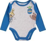 Ensemble Bébé 3 Pièces Star Wars - Body Manches Longues, Pantalon & Bonnet R2-D2 - Image 3