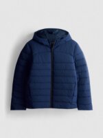 Doudoune Matelassée Ultra-Légère à Capuche Enfant - Veste Inter-Saison (Rouge) - Image 4