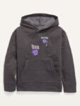 Sweat à Capuche Enfant Pokémon Ectoplasma (Gengar) - Sweat Molleton Gris Anthracite à Poche Kangourou