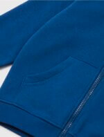 Veste Zippée à Capuche Enfant Bleu Roi - Sweat Basic Molletonné à Poche Kangourou - Image 3