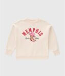 Sweat-Shirt Fille Style Western & Vintage - Collection Imprimés Graphiques (Memphis Country & Papillon Let Go)