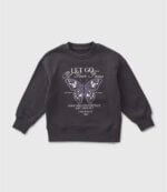 Sweat-Shirt Fille Style Western & Vintage - Collection Imprimés Graphiques (Memphis Country & Papillon Let Go) - Image 3