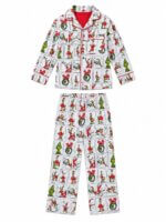 Pyjama 2 Pièces Enfant Chemise & Pantalon - Collection Festive de Noël (Le Grinch & Renne au Nez Rouge) - Image 3