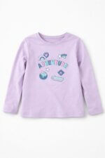 Lot de T-shirts à Manches Longues Fille - primark-Motifs Graphiques & Ludiques (Super-Héroïnes, Tigre, Aventure)
