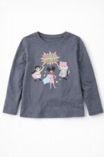 Lot de T-shirts à Manches Longues Fille - primark-Motifs Graphiques & Ludiques (Super-Héroïnes, Tigre, Aventure) - Image 3