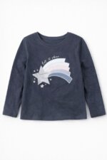 T-shirt Manches Longues Fille Imprimé Inspiration & Étoiles - Collection Sweet & Magic