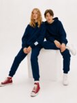 Ensemble Sweat à Capuche et Pantalon de Jogging Unisex Fille / Garçon - Collection Streetwear Bleu Marine