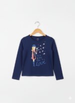 Lot de 5 T-shirts Manches Longues Fille - Motifs Lapin, Chat, Velo & Paillettes - Image 5