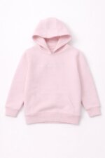 Ensemble survêtement rose clair sweat à capuche et jogging pour fille / enfant - Image 3
