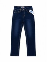 Jean Slim Bleu Brut Coupe Classique Couture Apparente Style intemporel