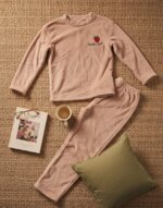 Pyjama Femme Ensemble 2 Pièces Homewear Confortable Chaud (Haut Manche Longue & Pantalon) - Image 2