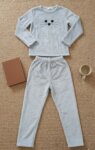 Pyjama Douillet en Polaire 2 Pièces Homewear – Haut Manches Longues & Pantalon Assorti (Motifs Animaux & Fantaisie)