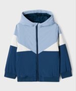 Veste à Capuche Garçon / Enfant Block Color – Bleu, Bleu Ciel et Blanc - Image 3