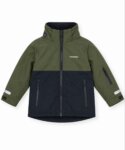 regroupant ces deux vestes imperméables/coupe-vent de la marque Tretorn (déclinées en vert kaki/noir et bleu royal/noir)