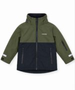 regroupant ces deux vestes imperméables/coupe-vent de la marque Tretorn (déclinées en vert kaki/noir et bleu royal/noir)