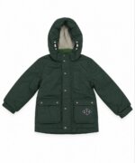 Doudoune à Capuche Garçon Rouge et Bleu – Blouson Matelassé Léger Mi-Saison - Image 3
