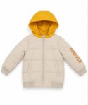 Veste & Blouson Chaud Garçon / Enfant à Capuche – Collection Hiver (Noir / Beige & Jaune)