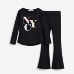 Ensemble 2 Pièces Fille – T-Shirt & Legging Stretch Confort (H&M / Mode Enfant) - Image 5