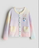 Gilet Cardigan H&M Fille Maille Douce Pastel – Veste Boutonnée Disney Lapin Panpan / Judy - Image 5