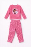 Pyjama 2 Pièces Fille Reine des Neiges Disney – Haut Bleu Marine Elsa & Pantalon Imprimé