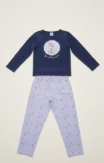 Pyjama 2 Pièces Fille Reine des Neiges Disney – Haut Bleu Marine Elsa & Pantalon Imprimé - Image 4
