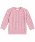 Robe Pull H&M Fille en Maille Torsadée