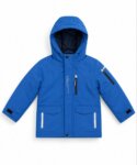 doudoune technique à capuche bleu vif imperméable - Garçon / Enfant