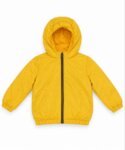 Veste Blouson Matelassé Enfant Jaune Moutarde – Manteau Légal à Capuche d'Automne