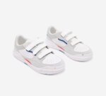 Chaussures de sport enfant à scratch Decathlon Playful Fast – Blanc, Rouge & Bleu - Image 5