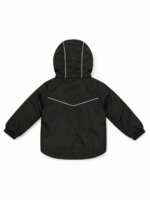 Veste & Blouson Chaud Garçon / Enfant à Capuche – Collection Hiver (Noir / Beige & Jaune) - Image 3