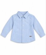 Chemise Garçon Bleu Ciel Rayée Manches Longues – Look Cérémonie & Casual Chic