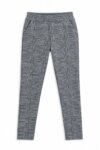Pantalon Fille Prince de Galles Gris – Pantalon Droit Extensible Élégant & Chic