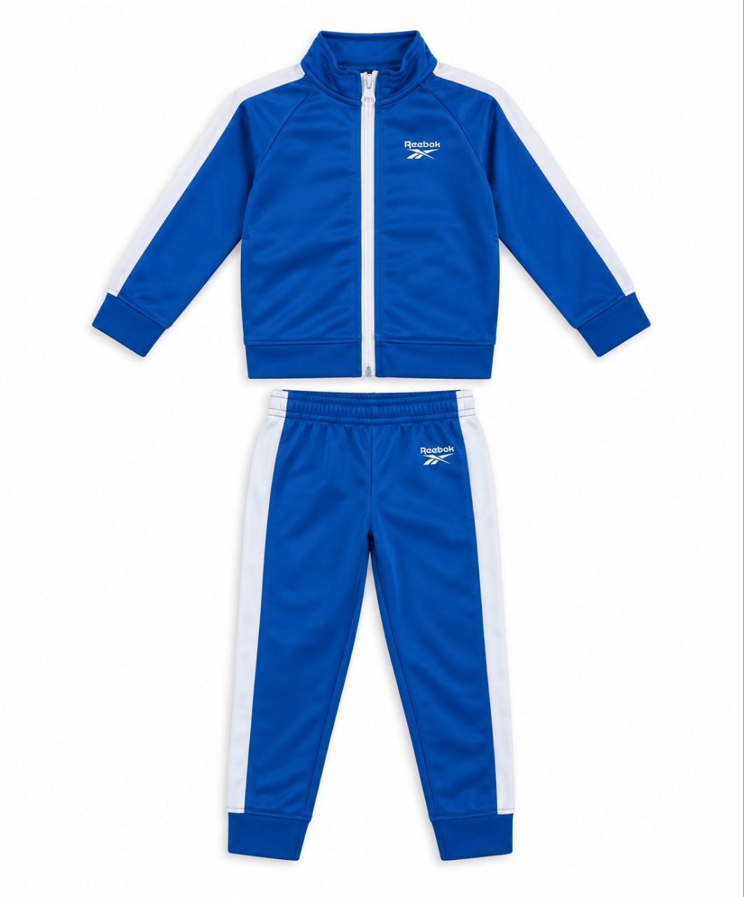 IMAGE 2026-09-17 15:16:20 Ensemble Survêtement Enfant Reebok Bleu Roi & Blanc – Set Veste Zip Col Montant et Pantalon Jogging Sportswear - Image 1