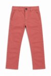 Pantalon Chino Garçon Kiabi Rose Brique / Terracotta – Pantalon Droit en Coton Stretch
