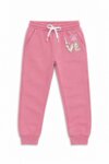 pantalons de jogging -between-rose et vieux rose avec paillettes et sequins - Fille / Enfant
