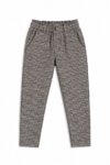 pantalons à carreaux gris et noir style à pinces / tregging - Fille