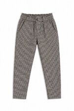 pantalons à carreaux gris et noir style à pinces / tregging - Fille
