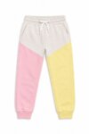 pantalons de jogging gris chiné et tricolore pastel - Fille / Enfant
