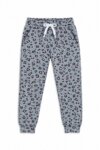 Pantalon de jogging gris imprimé léopard In Extenso / Between - Fille / Enfant