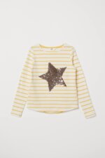 t-shirts manches longues H&M à sequins magiques / reversibles - Fille / Enfant - Image 4