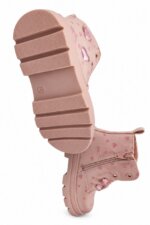 Boots montantes rose poudré motifs cœurs & paillettes - Fille / Enfant - Image 5