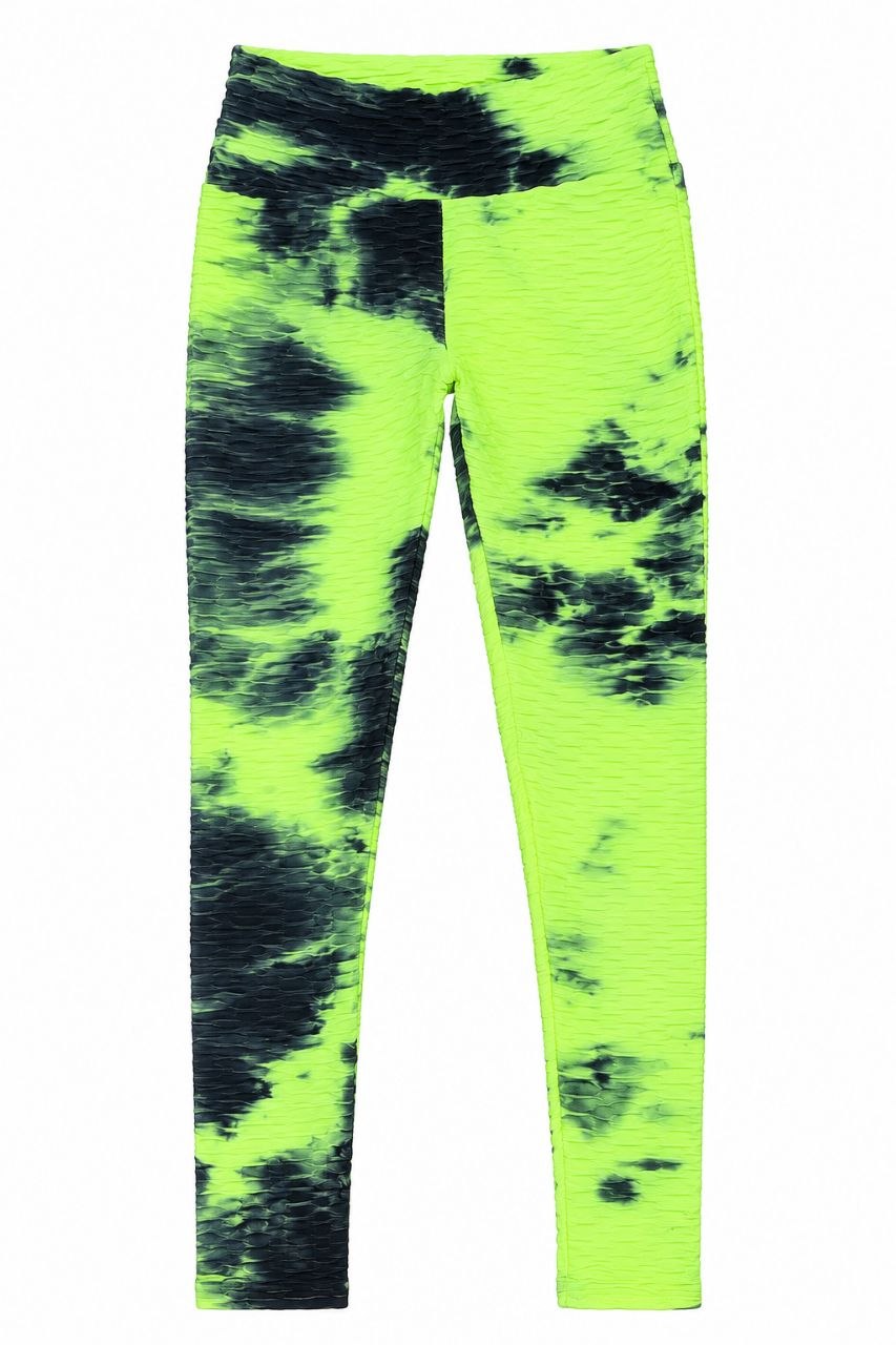 IMAGE 2026-09-23 14:27:49 leggings de sport / danse tie-dye effet nid d'abeille - Fille / Enfant - Image 1