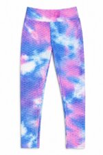 leggings de sport / gym effet nid d'abeille (Unis & Tie-Dye) - Fille / Enfant - Image 5