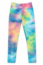 leggings de sport / gym effet nid d'abeille (Unis & Tie-Dye) - Fille / Enfant