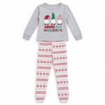 pack 2 pyjamas de Noël / hiver gnomes et motifs géométriques - Enfant (Garçon / Fille) - Image 4