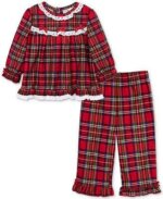 Ensemble pyjamas de Noël assortis à carreaux tartans rouges - Garçon et Fille / Enfant - Image 2