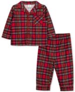Ensemble pyjamas de Noël assortis à carreaux tartans rouges - Garçon et Fille / Enfant